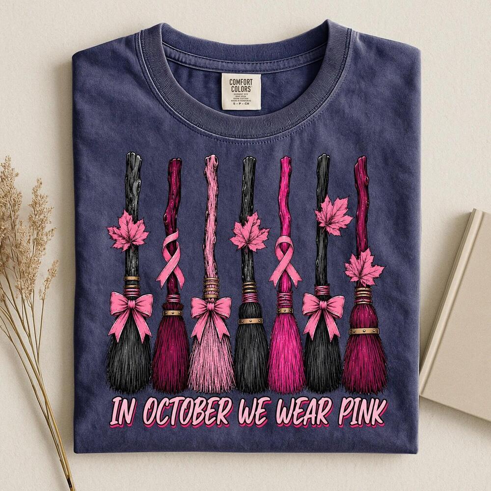 S In October We Wear Sweater, Witch Broom Shirt, Awarenes